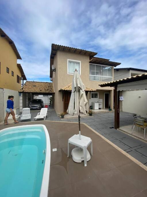 Casa Com Piscina, Churrasqueira E Ar Condicionado Em Condominio Кабу-Фриу Экстерьер фото